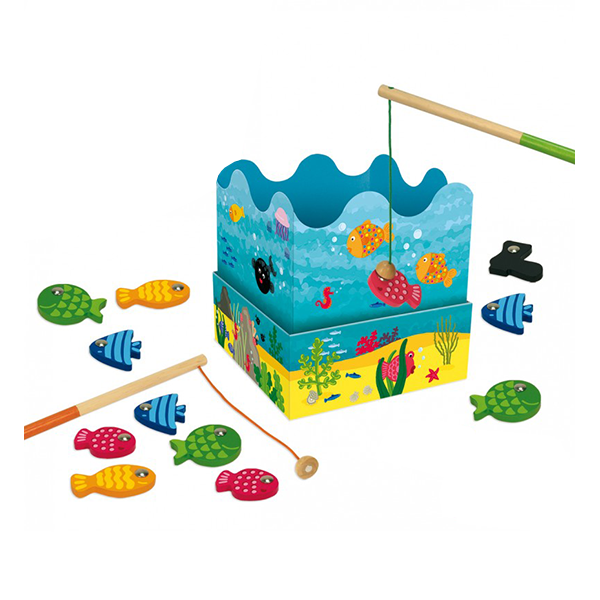 Juego de la pesca madera