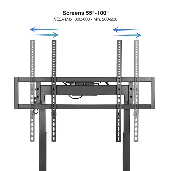 Tooq FSM02-B soporte móvil motorizado LUX peso hasta 120 Kg